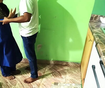 Indian Maid Daughter fucking in Kitchen