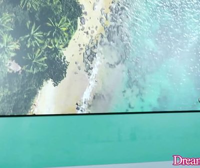 Horny Tgirl Leticia Muller Takes a Machine Mounted Dildo